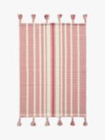 little home at John Lewis Striped Cotton Rug, Pink