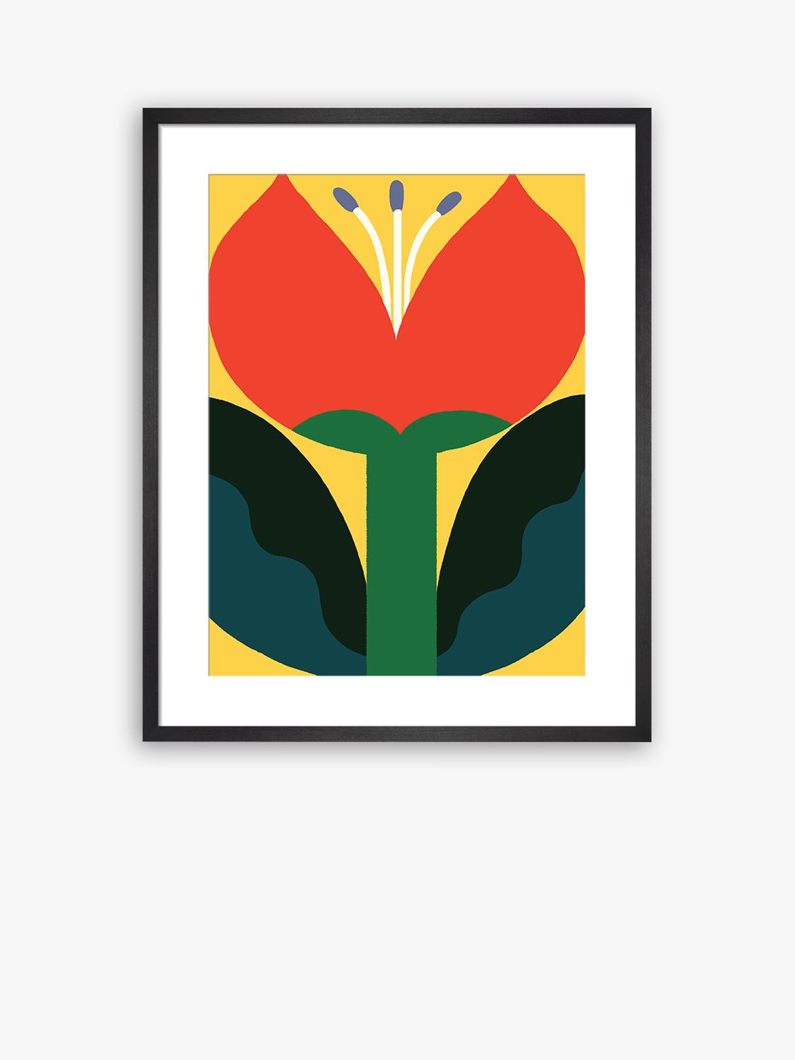 John Lewis Eija Vehvilainen 'June Flower' Framed Print, 80 x 60cm 