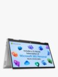 HP Pavilion x360 Convertible Laptop, Intel Pentium Processor, 4GB RAM, 128GB SSD, 14" Full HD Touchscreen, Silver