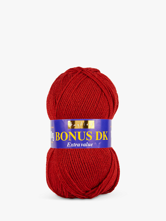 Hayfield Bonus DK Knitting Yarn, 100g, Scarlet
