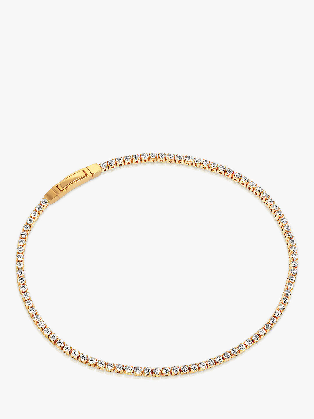 Sif Jakobs Jewellery Ellera Cubic Zirconia Tennis Bracelet, Gold