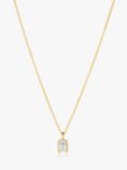 Sif Jakobs Jewellery Roccanova Piccolo Cubic Zirconia Pendant Necklace, Gold/Clear