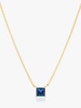 Sif Jakobs Jewellery Cubic Zirconia Pendant Necklace, Gold/Blue