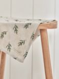 Sophie Allport Olive Linen Tea Towel, Green/Brown