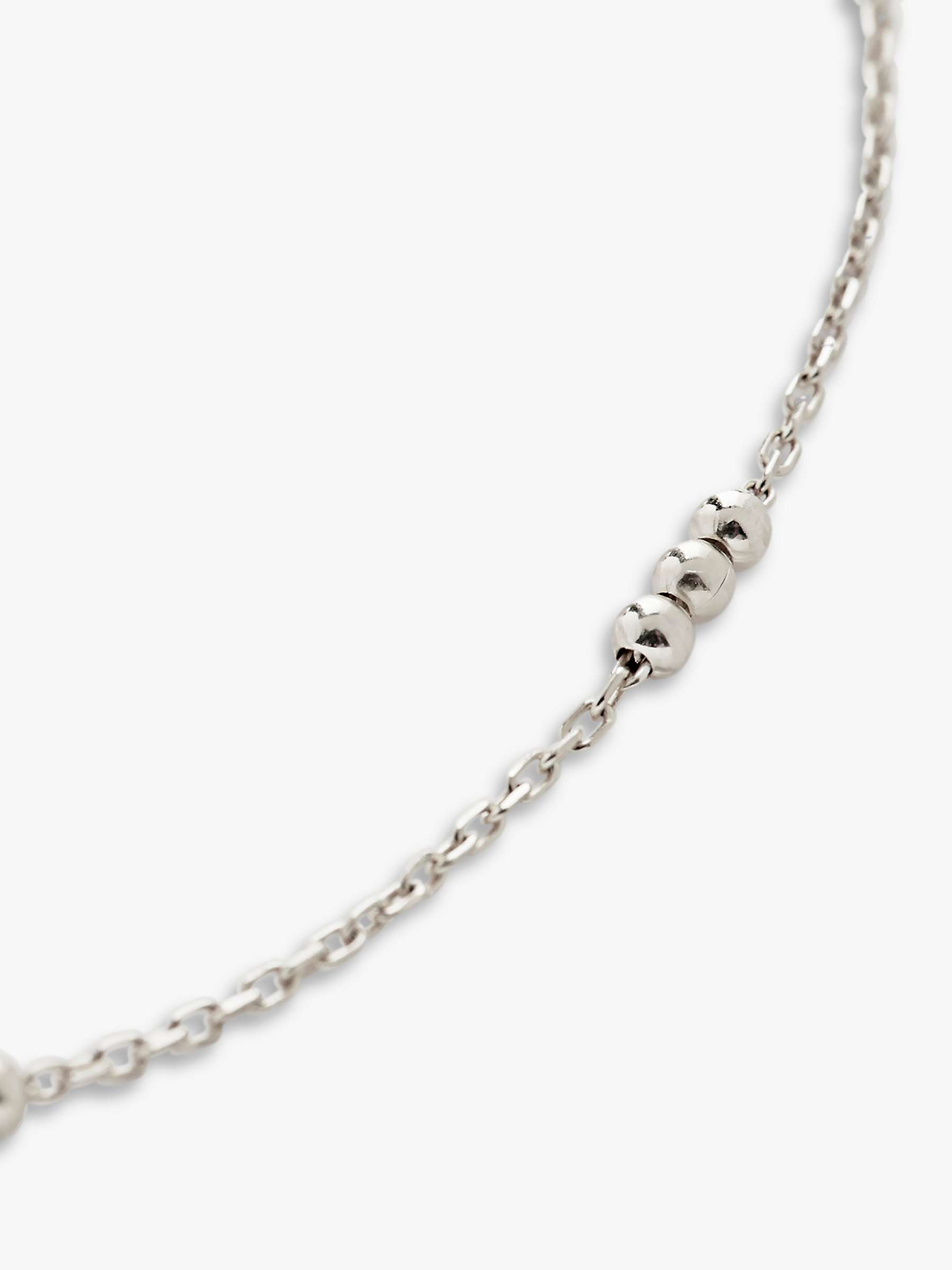 Buy Monica Vinader Triple Bead Choker Necklace, Silver Online at johnlewis.com