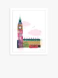 Ilona Drew - 'Big Ben' London Framed Print, 26 x 32cm, Multi