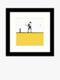 Jacky Al-Samarraie - Cricket Framed Print, 33.5 x 33.5cm, Yellow/Multi