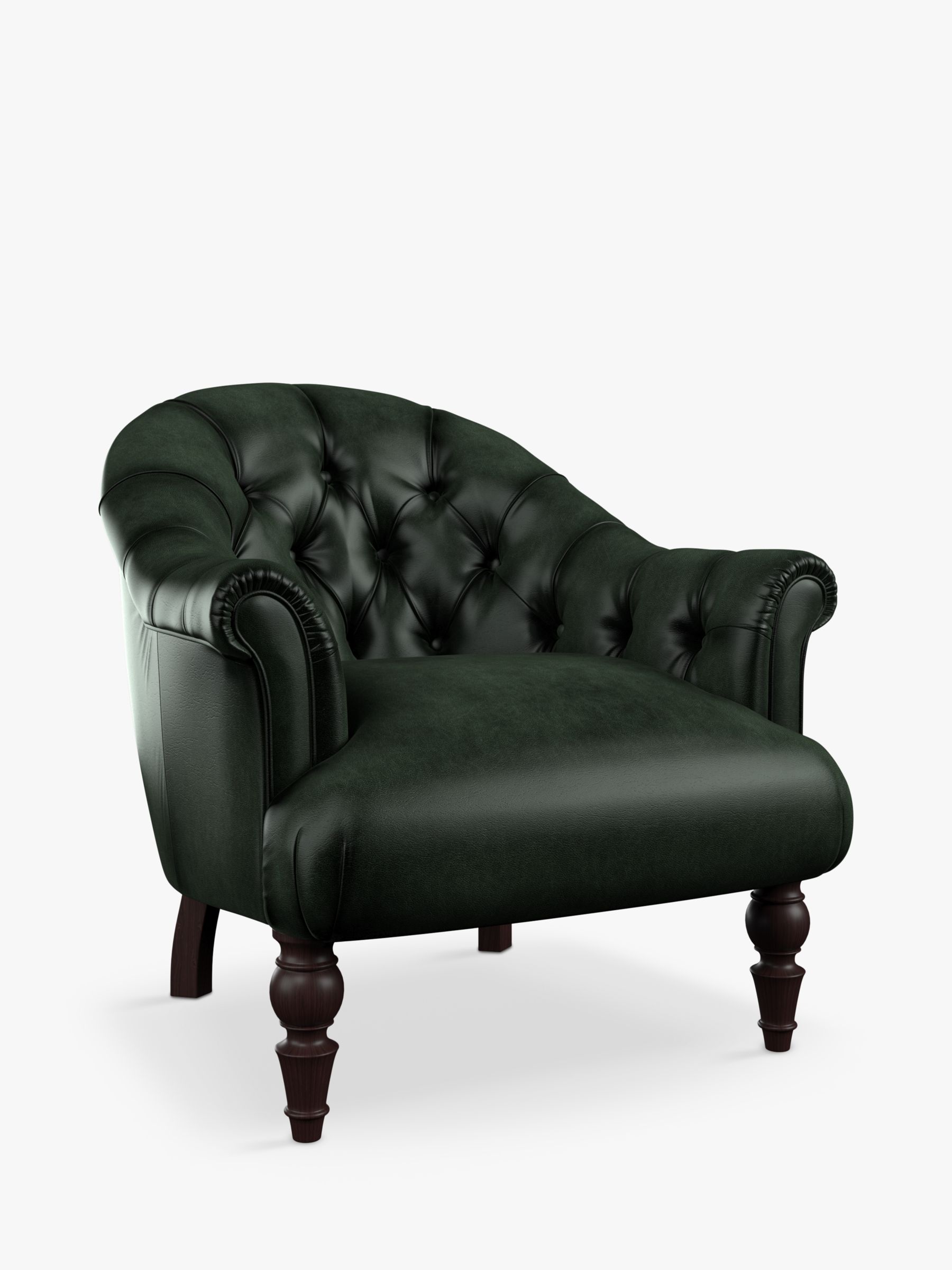 Aughton Range, Tetrad Aughton Leather Armchair, Hand Antique Emerald