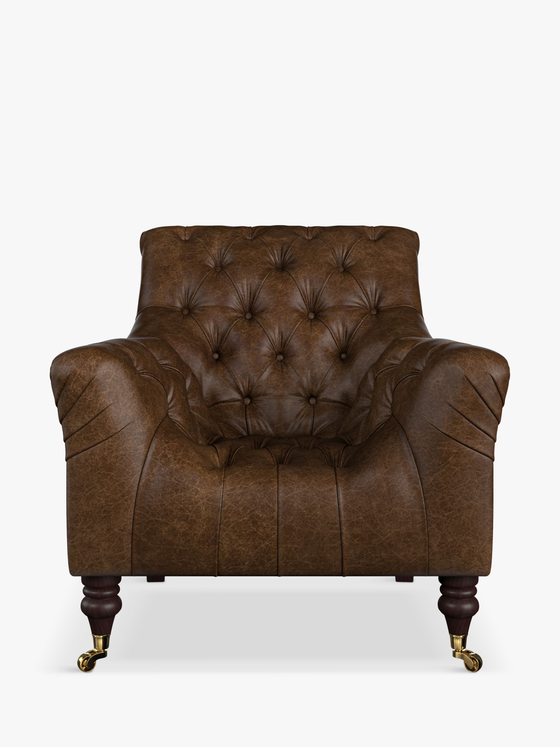 Skittle Range, Tetrad Skittle Leather Armchair, Galveston Bark