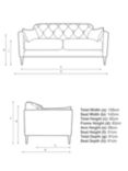 Swoon Mendel Medium 2 Seater Sofa, Gold Leg