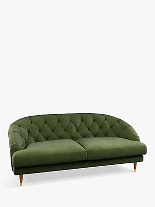 Radley Range, John Lewis + Swoon Radley Large 3 Seater Sofa, Fern Green Velvet