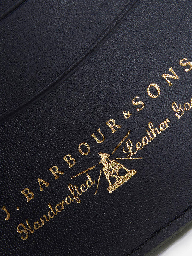 Barbour Bifold Grain Leather Wallet, Black