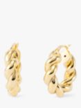LARNAUTI Rope Hoop Earrings, Gold