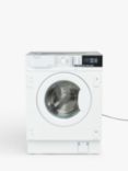 John Lewis JLBIWM1408 Integrated Washing Machine, 8kg Load, 1400rpm Spin,  White