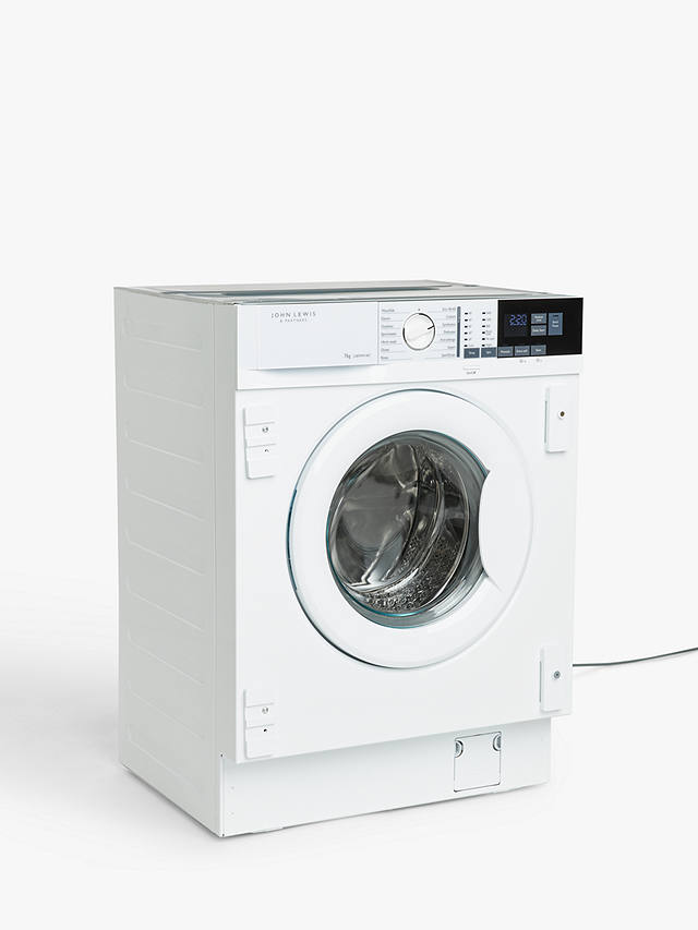 Buy John Lewis JLBIWM1407 Integrated Washing Machine, 7kg Load, 1400rpm Spin,  White Online at johnlewis.com