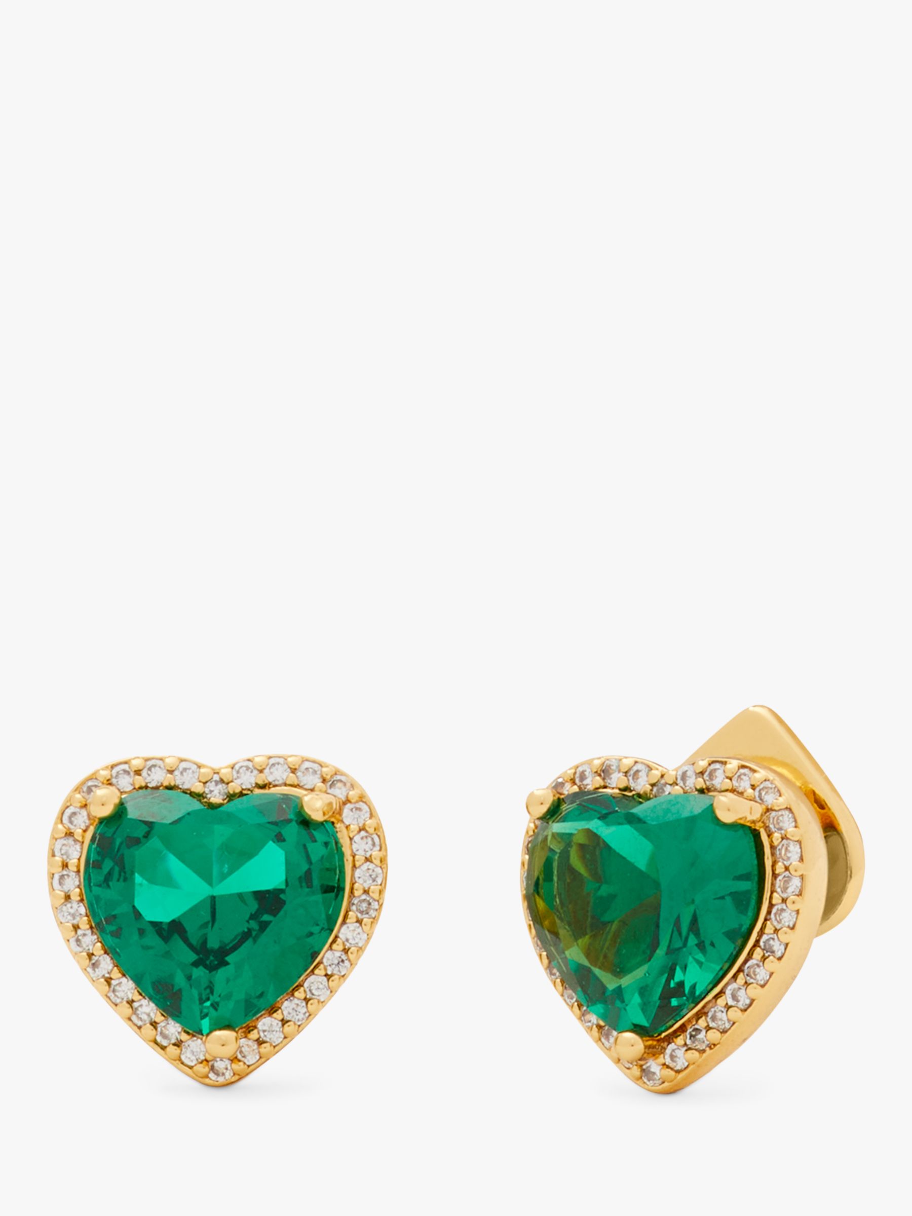kate spade new york Cubic Zirconia Heart Stud Earrings
