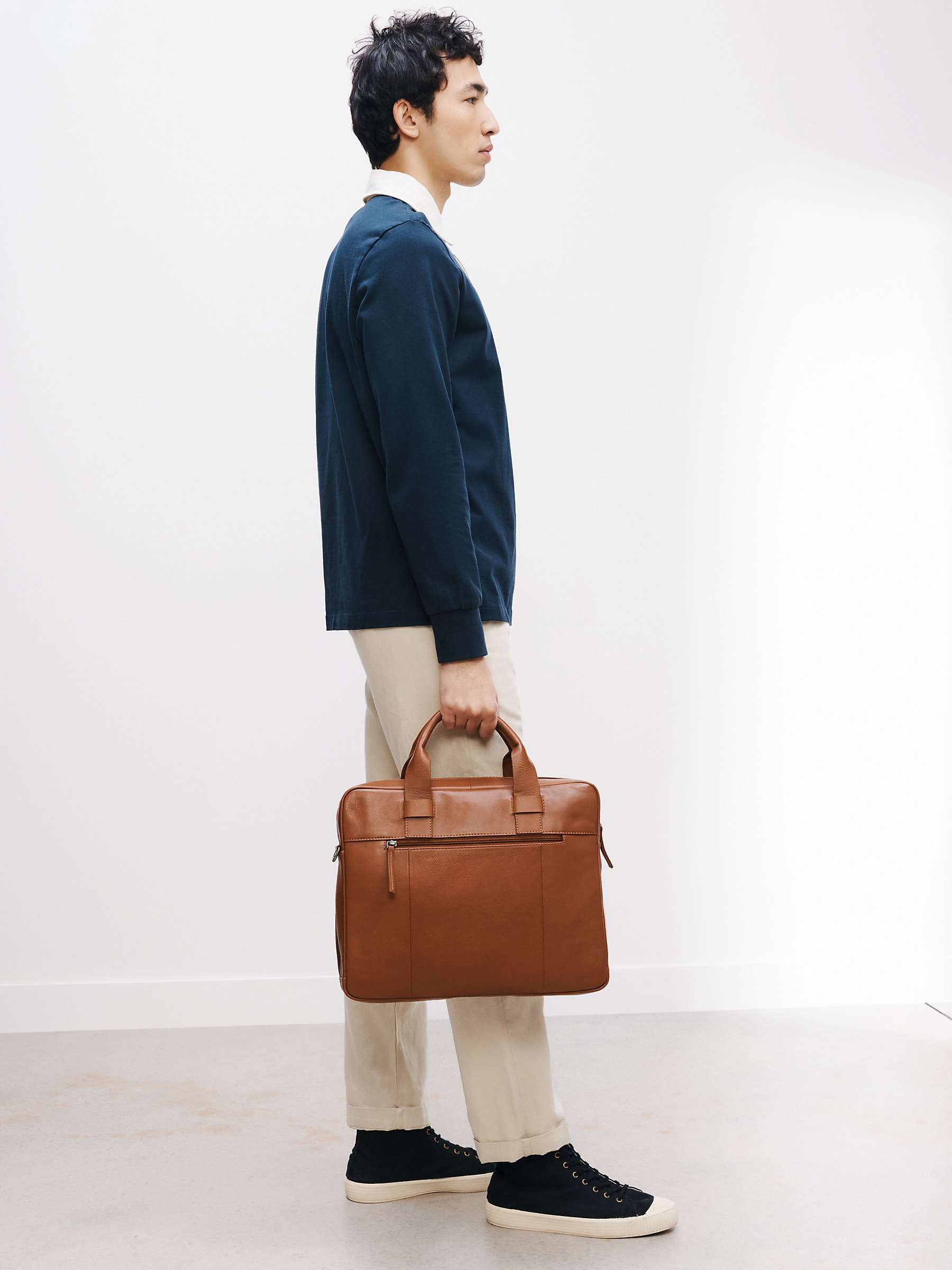 Buy John Lewis Oslo Leather Briefcase Online at johnlewis.com