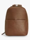 John Lewis Oslo Leather Backpack, Brown