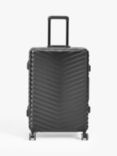 John Lewis Como 4 Wheel Medium Suitcase, 66L, Black
