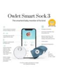 Owlet Duo Smart Sock 3 & Cam 2 Baby Monitor, Blue