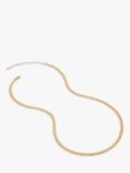 Monica Vinader Flat Curb Chain Necklace, Gold