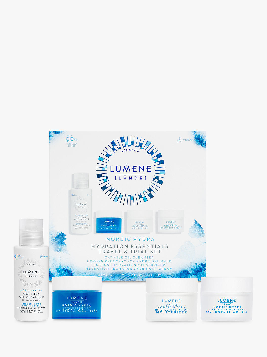 Lumene Nordic Hydra Hydration Essentials Travel & Trial Skincare Gift Set 1