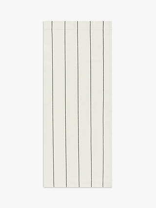 John Lewis Yarn-Dyed Cotton Wide Stripe Deckchair Fabric Sling, White/Black