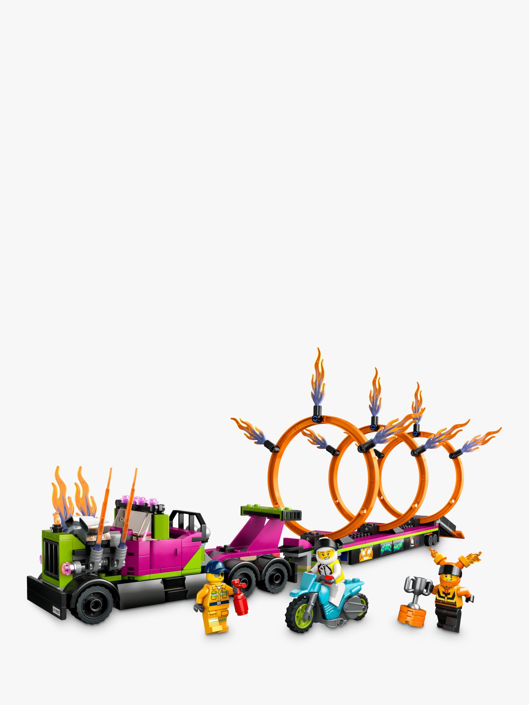 LEGO City Stuntz Stunt Truck & Ring of Fire Challenge 60357 with