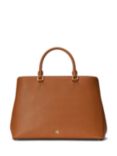 Lauren Ralph Lauren Hanna Large Leather Satchel, Lauren Tan