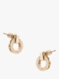 Tutti & Co Palm Collection Textured Circle Stud Earrings