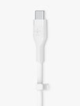 Belkin USB-C to Lightning Silicone Cable, 1m, White