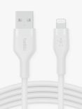 Belkin USB-A to Lightning Silicone Cable, 2m, White