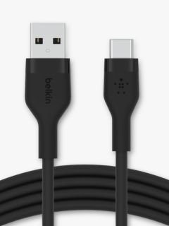 Belkin USB-A to USB-C Silicone Cable, 2m, Black
