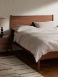 John Lewis Scandi Wood Bed Frame, Double, Walnut Finish