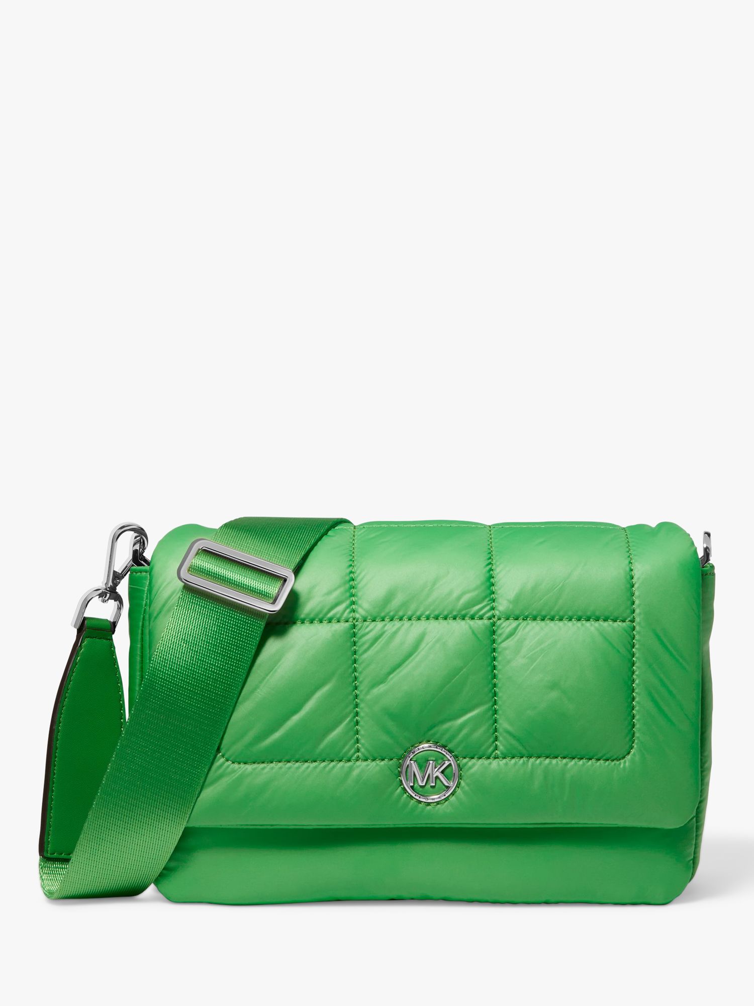 Michael Kors Lilah Recycled Quilted Crossbody Bag, Palm at John Lewis &  Partners