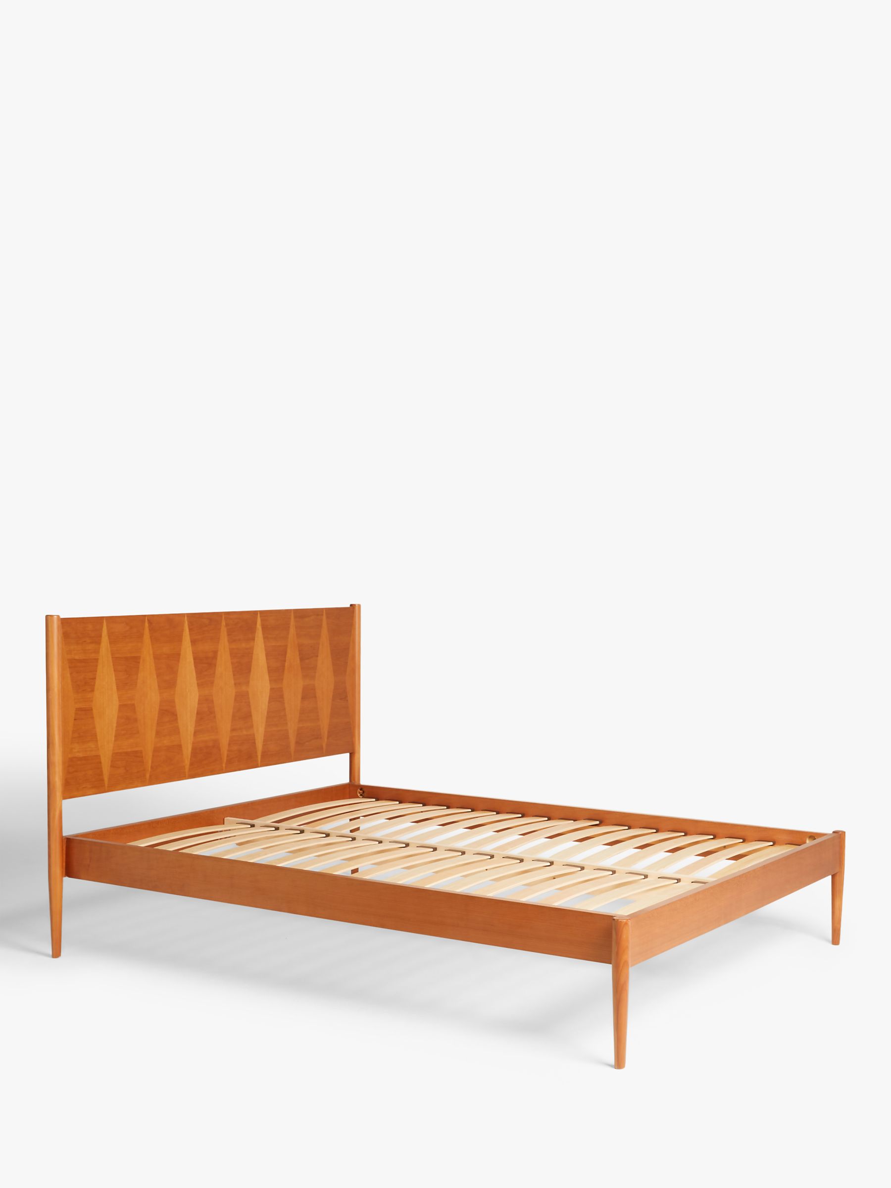 John Lewis Marquetry Wood Bed Frame, King Size, Natural