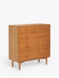 John Lewis Marquetry 5 Drawer Wood Chest, Natural