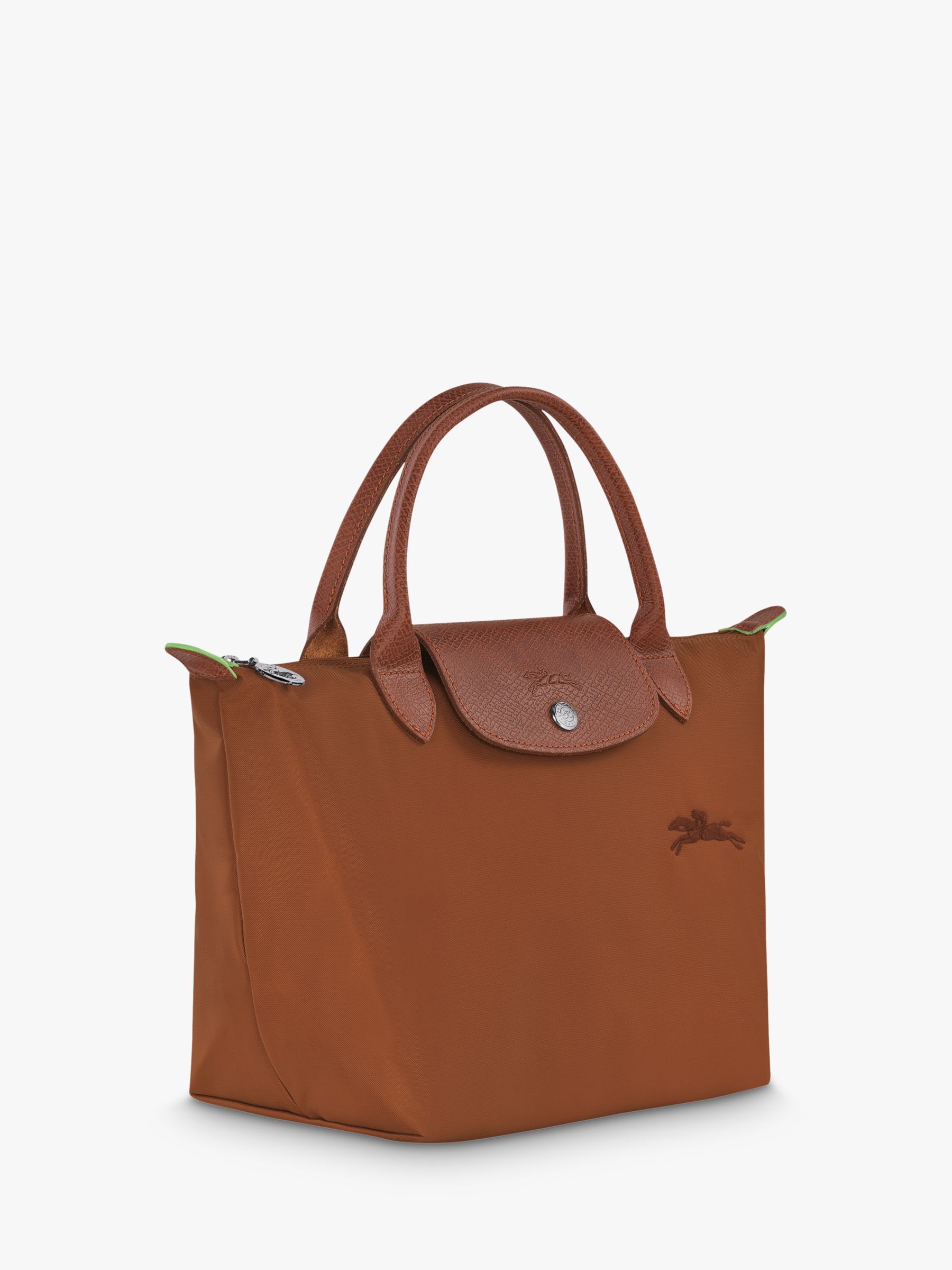 Longchamp Le Pliage Recycled Canvas Small Top Handle Bag, Cognac at ...