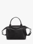Longchamp Le Pliage Xtra Small Leather Top Handle Bag, Black