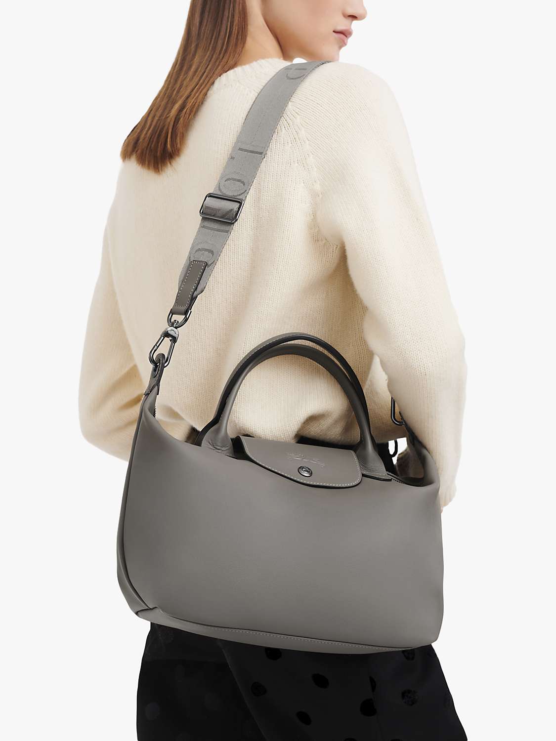 Buy Longchamp Le Pliage Xtra Small Leather Top Handle Bag Online at johnlewis.com