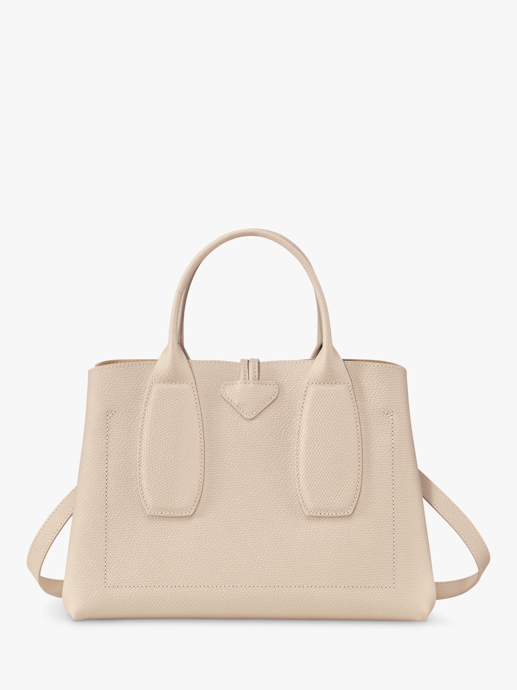 Buy Longchamp Roseau Medium Leather Top Handle Bag Online at johnlewis.com