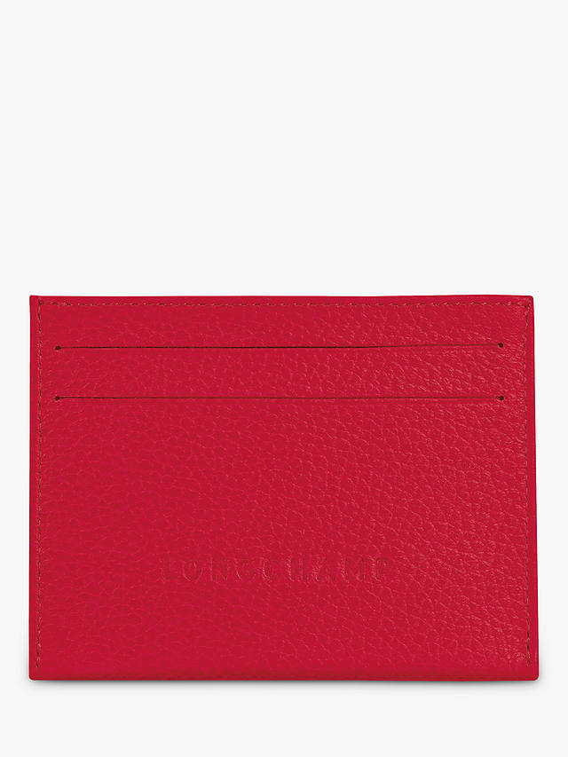 Longchamp Le Foulonné Leather Card Holder, Love