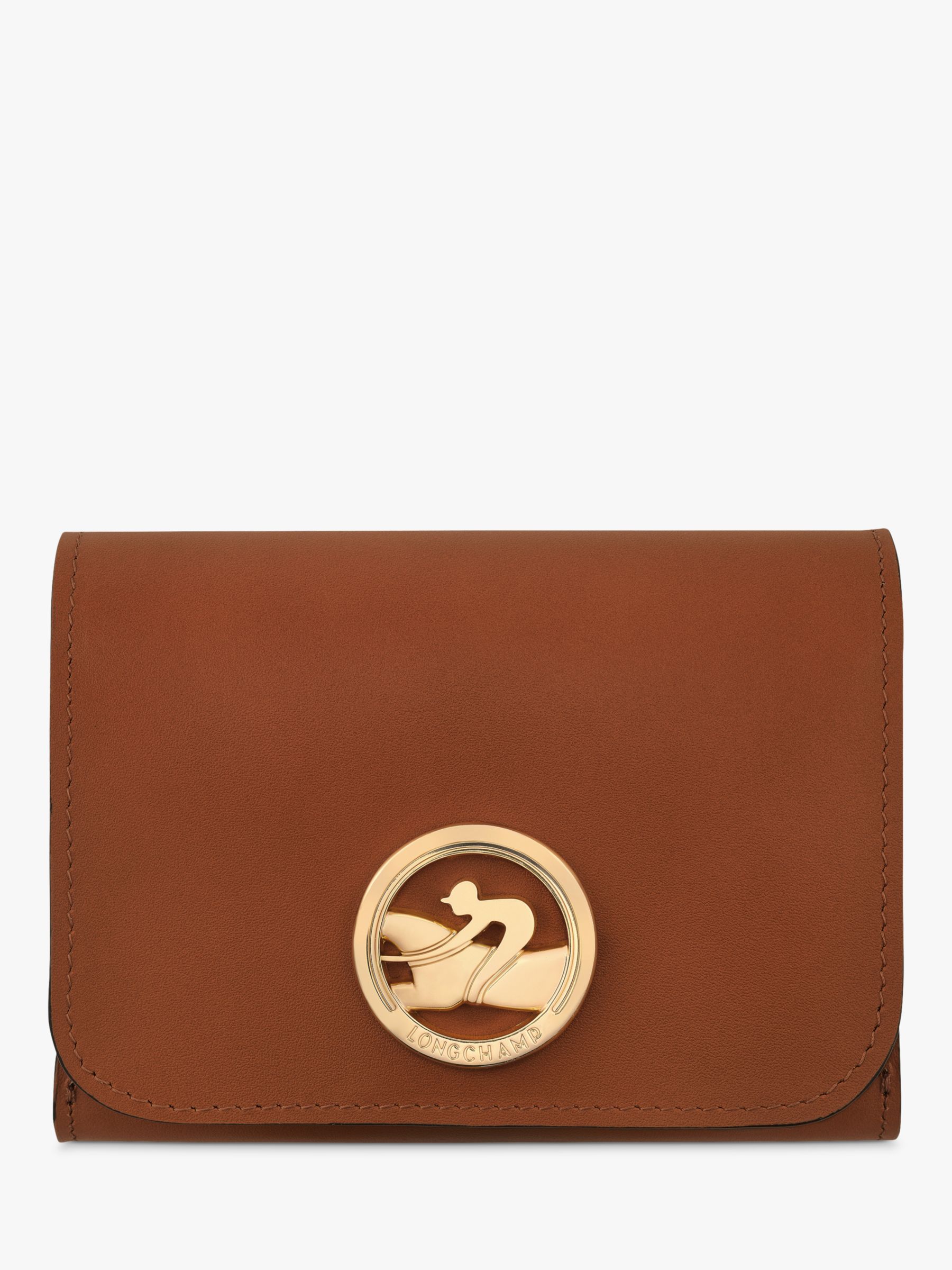 Buy Longchamp Box-Trot Compact Leather Wallet Online at johnlewis.com