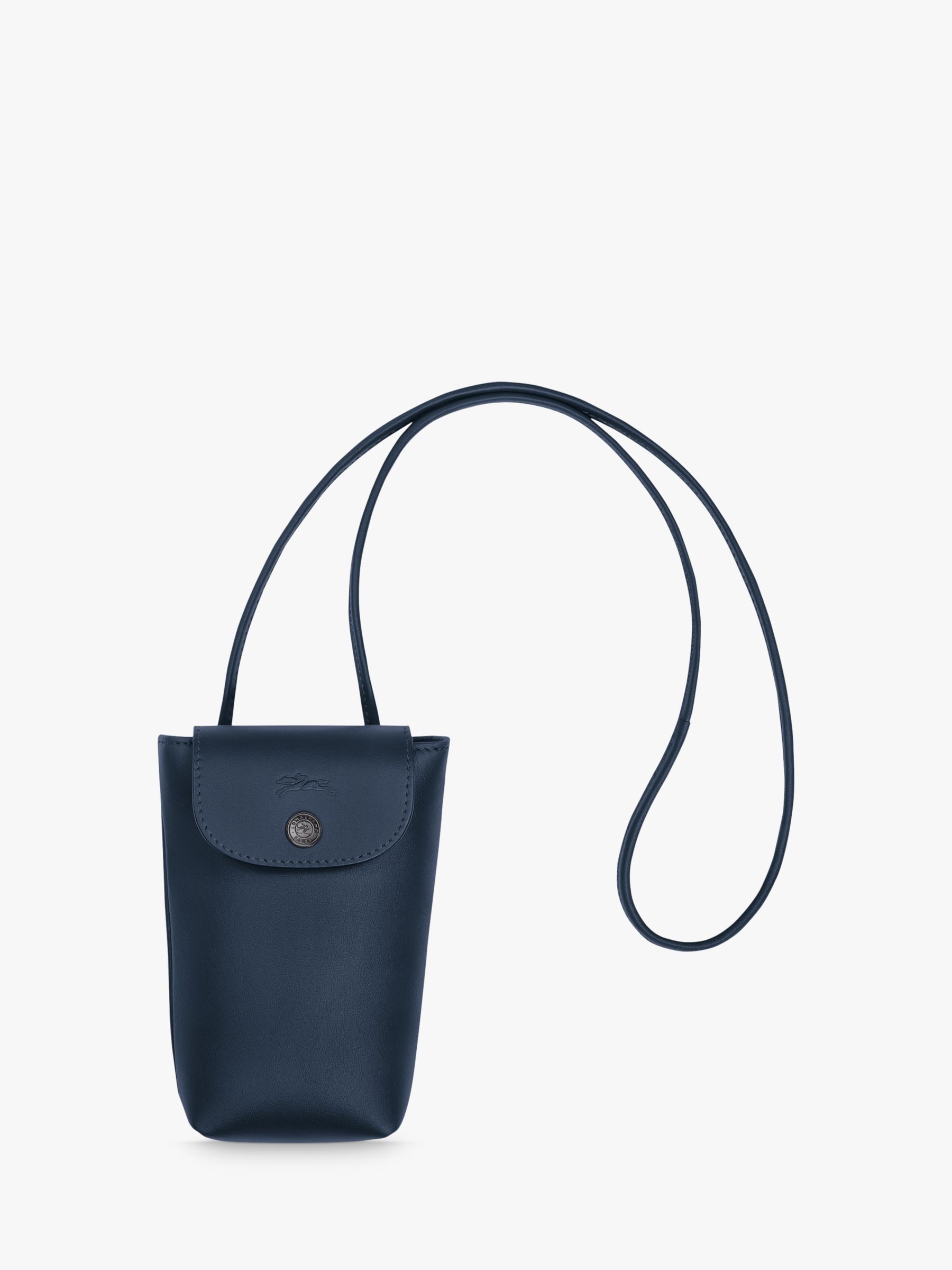 Longchamp Le Pliage Leather Phone Case - Blue
