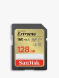 SanDisk Extreme UHS-1, Class 10, SDXC Card, up to 180MB/s Read Speed, 128GB