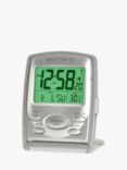 Acctim Vista Radio Controlled Digital Travel Alarm Clock, Silver