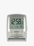 Acctim Vista Radio Controlled Digital Travel Alarm Clock, Silver