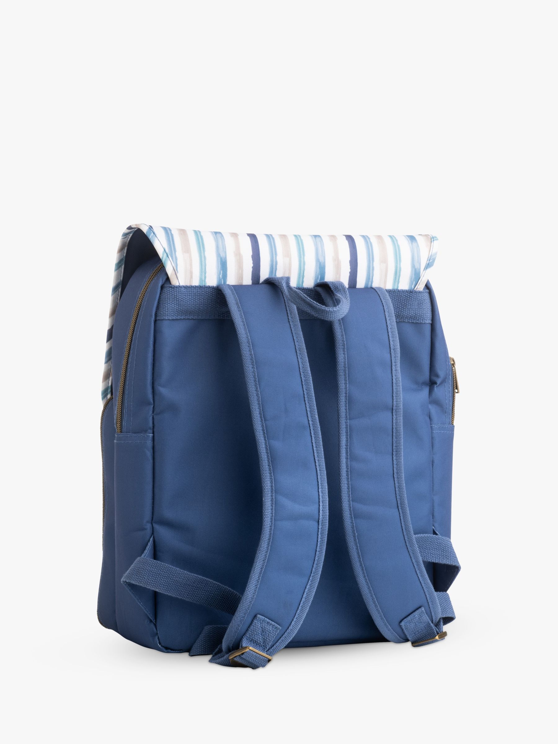 Travel Picnic Backpack For 4 With Blanket (Blue) Wine Picnic