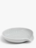 John Lewis Leckford Fine China Spoon Rest, Grey