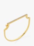 Monica Vinader Signature Diamond Bangle, Gold